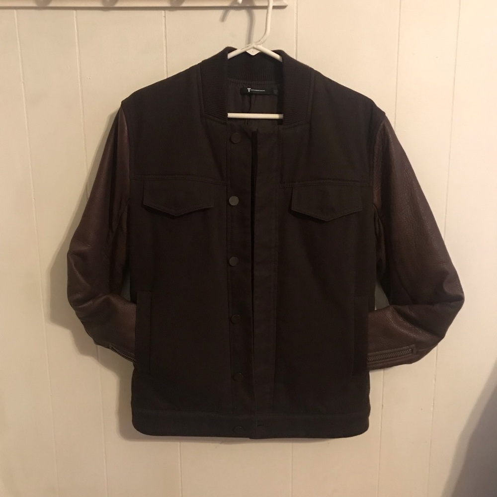 Alexander Wang Denim Leather Sleeves